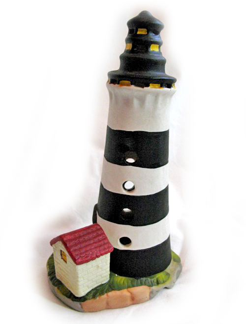 mini lighthouse figurines